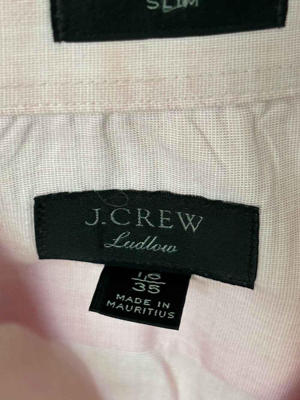 J. Crew Ludlow Light Pink Men’s Dress Shirt 16/35